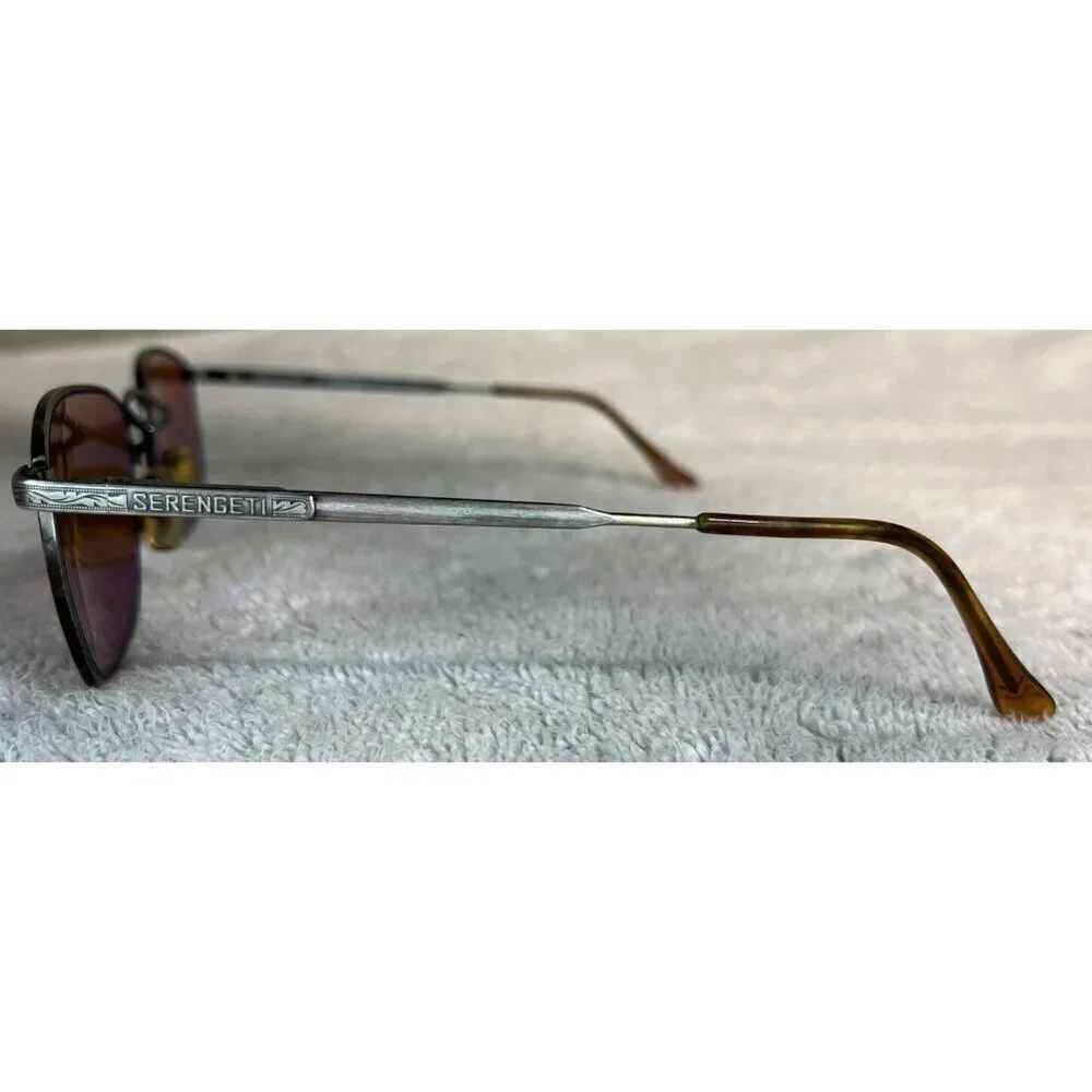 Vintage Serengeti Mariner Antique Rose Metal 5581 Sunglasses Rose Red Lenses